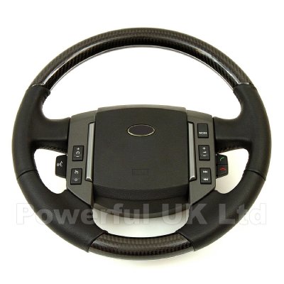 Steering Wheel Black Carbon Fibre Landrover Discovery 
